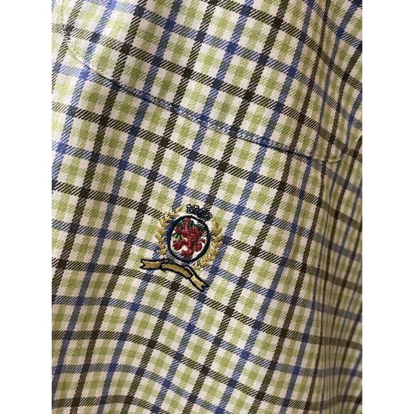 Y2K TOMMY HILFIGER BUTTON DOWN SHIRT LYON CREST EMBROIDERED Sz S ICONIC - Picture 8 of 14